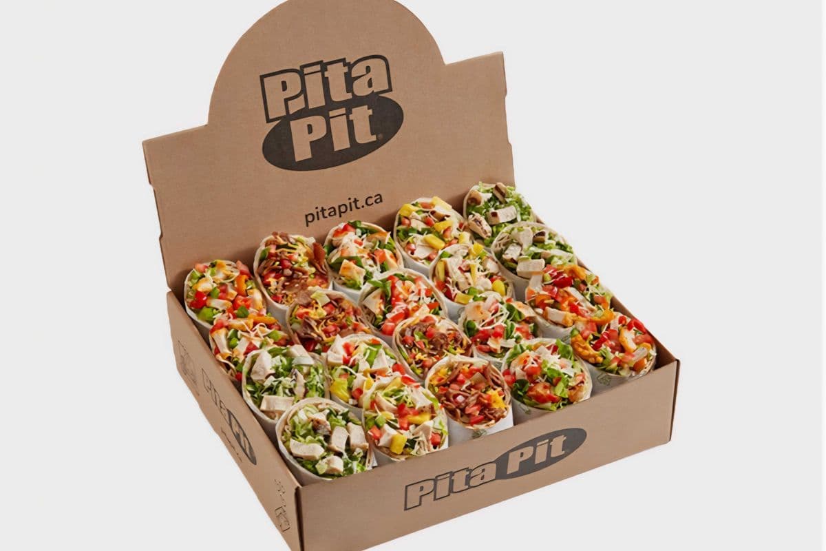 Pete's Signature Platter (10 pitas cut in half.)