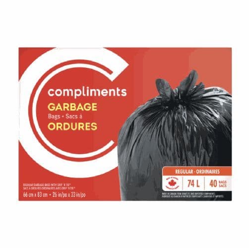 Compliments Garbage Bags Regular 74l