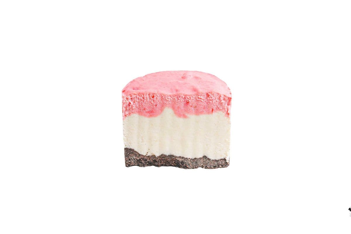 Vegan Raspberry Layered Cheesecake