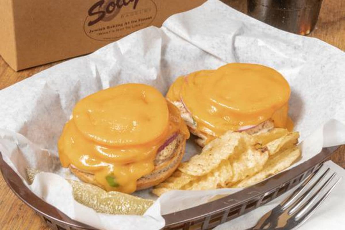 Tuna Melt on Bagel