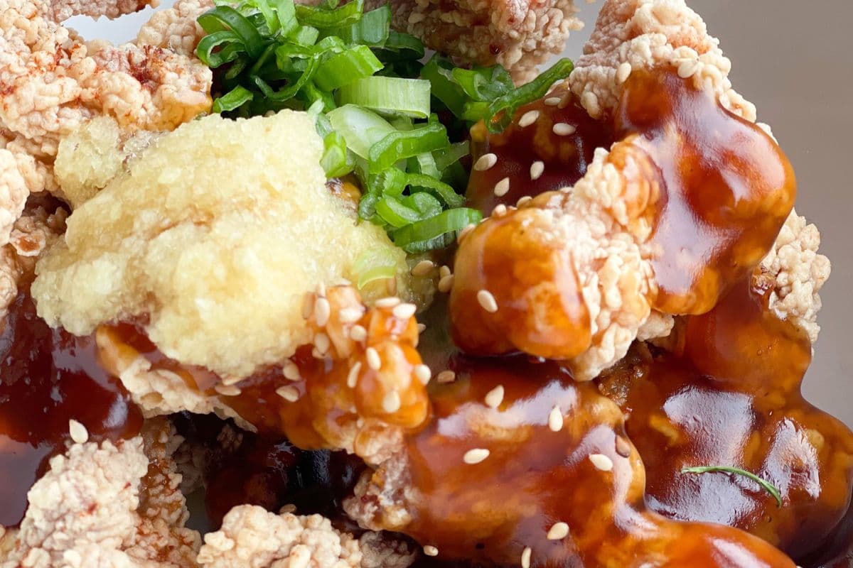 Mitarashi Garlic Karaage Chicken