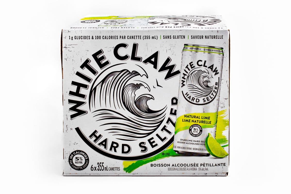 White Claw Natural Lime (6 Pack) (1 x 2130ML)
