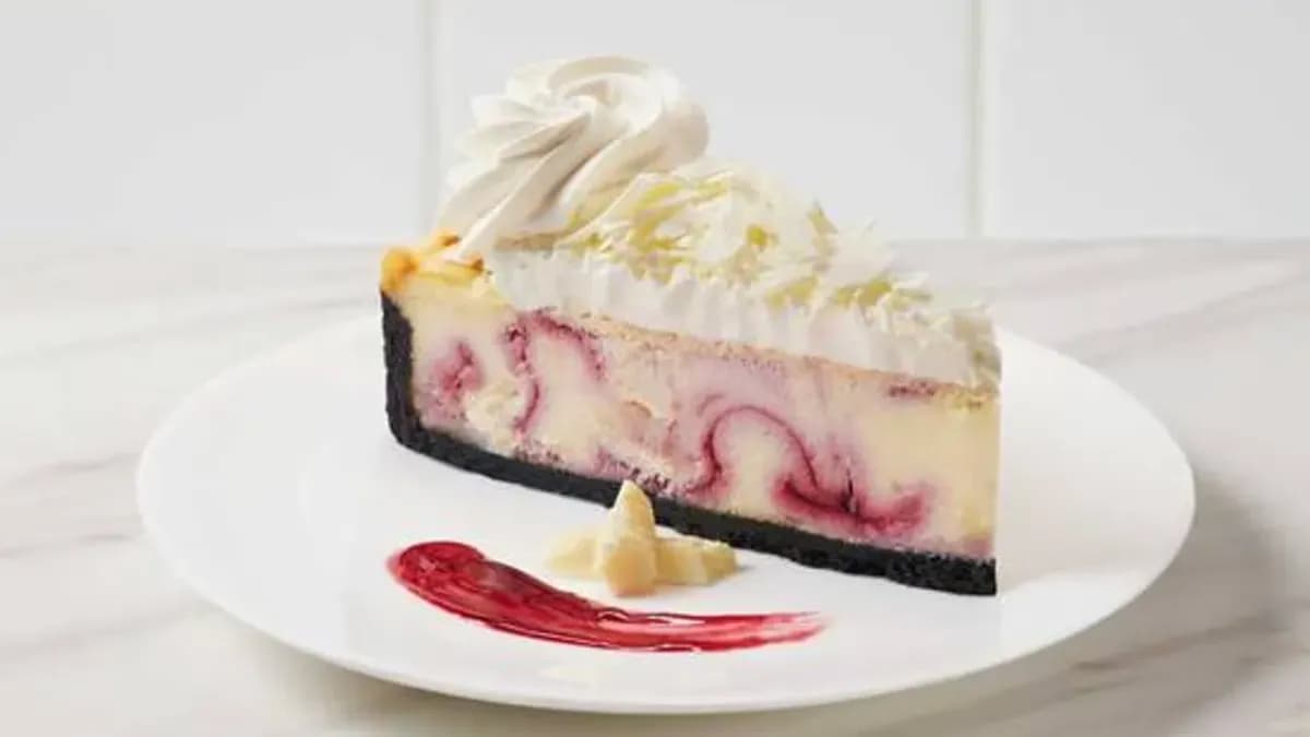White Chocolate Raspberry Cheesecake