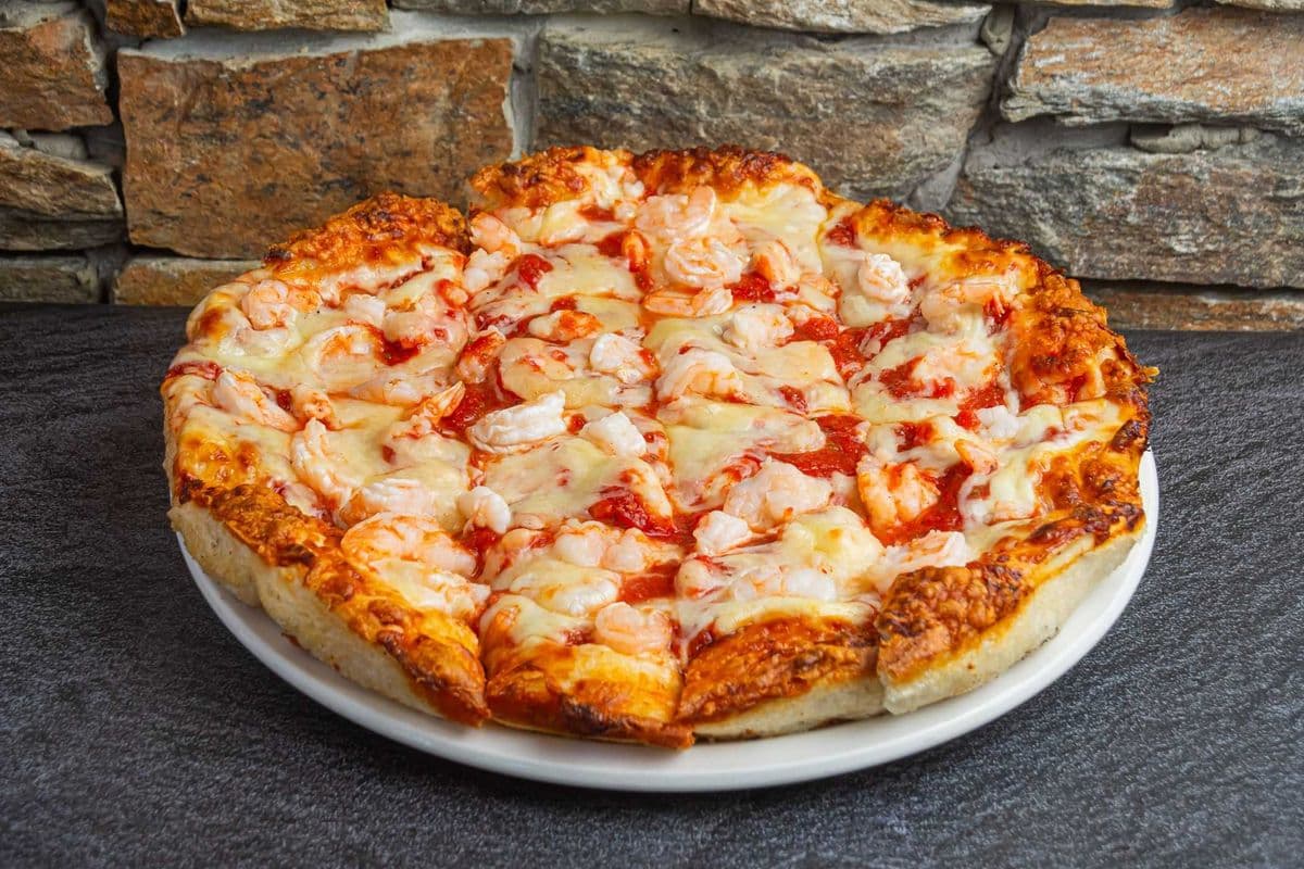 #12 8" Small Shrimp Classic Pizza