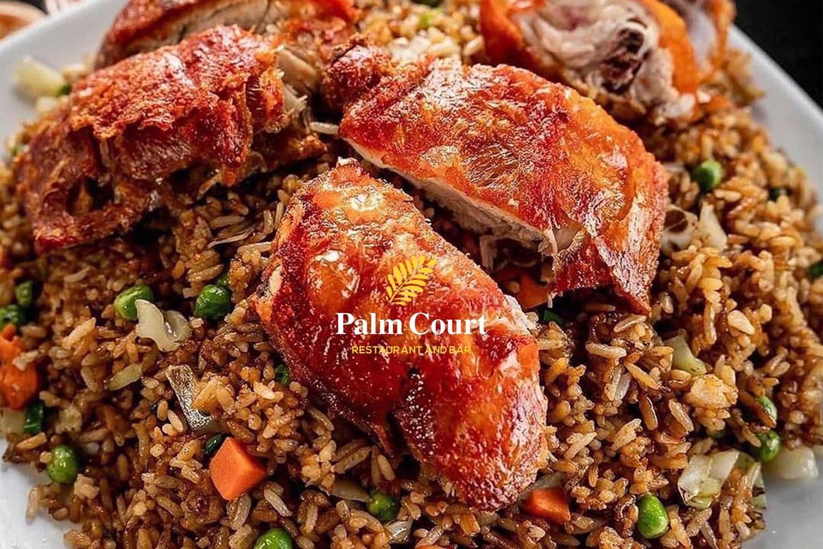 Special Chicken Fried Rice (Fried Chicken on Top)