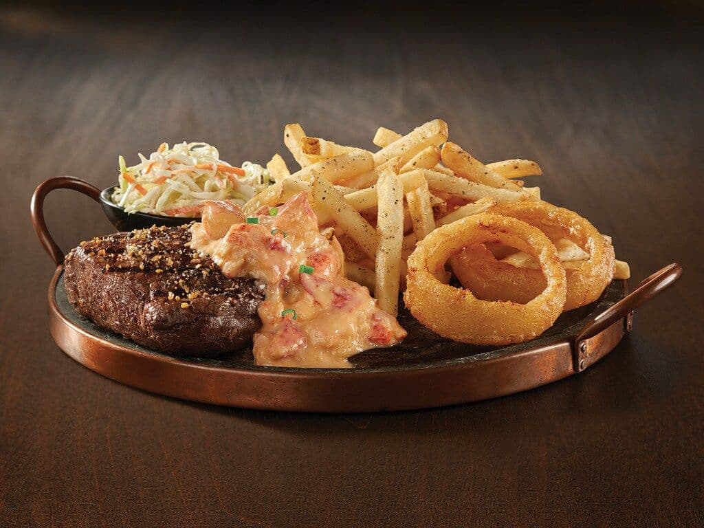 12oz steak with 2oz creamy lobster topper
