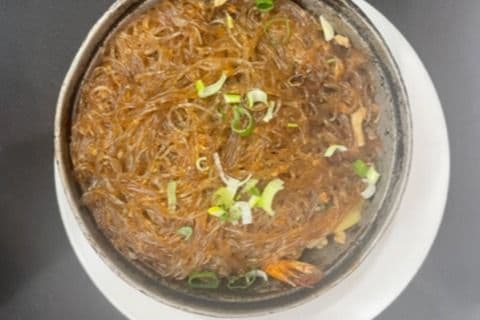 Tiger Prawn with Glass Noodle Hot Pot 金香粉絲蝦煲