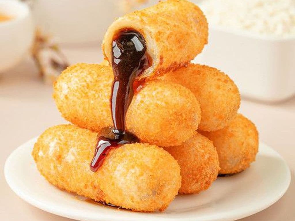 Glutinous Rice Cake with Brown Suger (6pc)爆浆糍粑