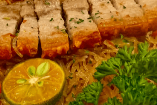 Pancit with Crispy