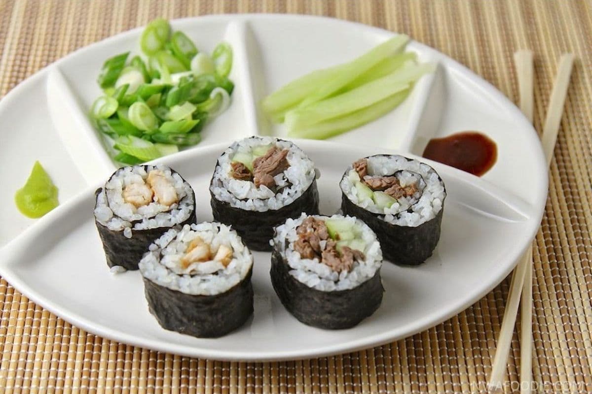 Teriyaki Japanese Sausage Maki (6 pcs)