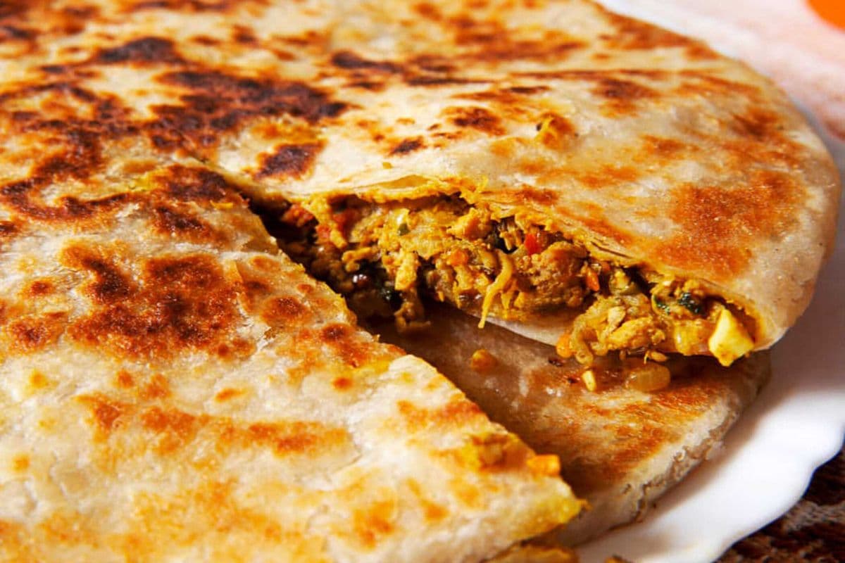 Chicken and Cheese Naan