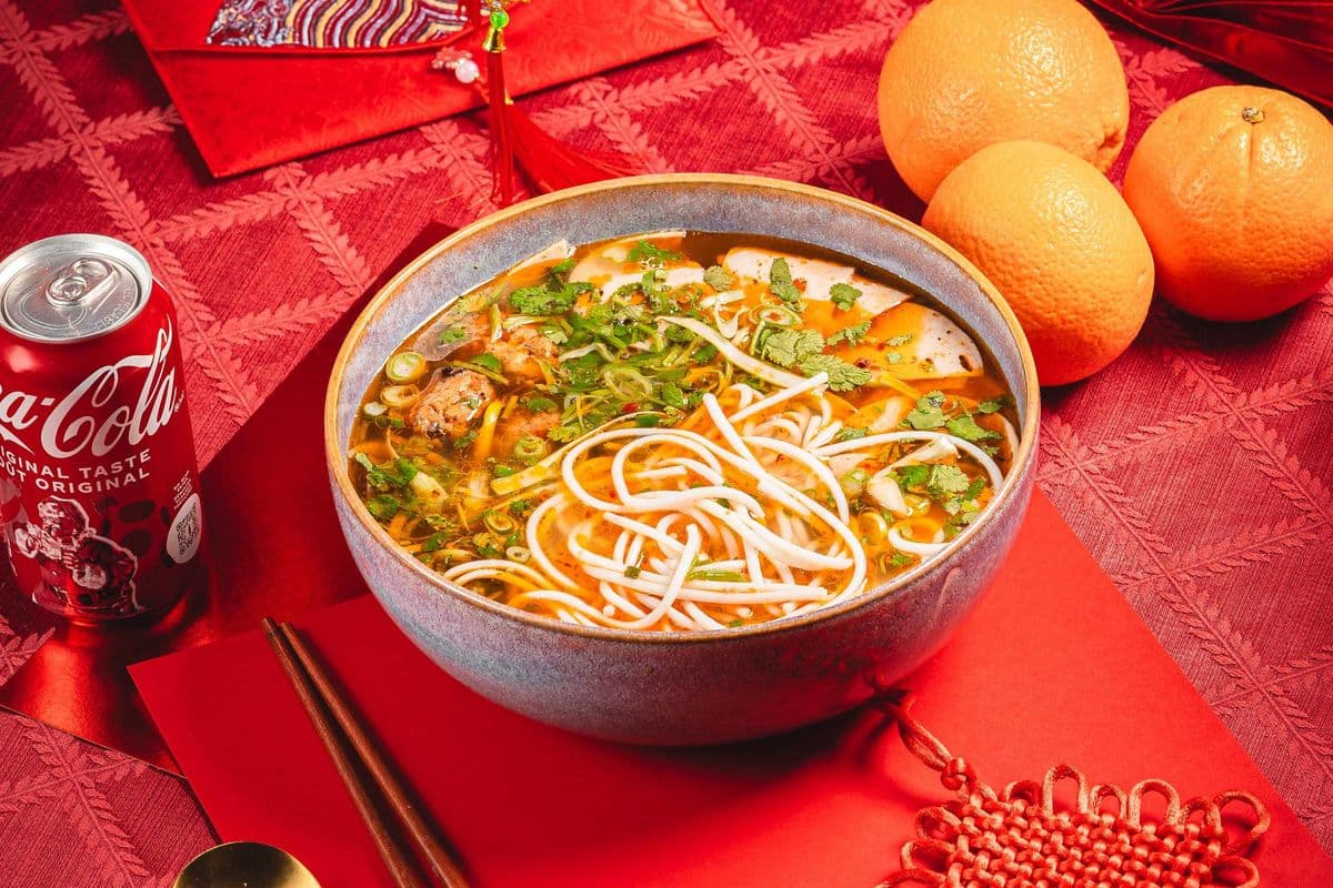 Spicy Lemongrass Beef Noodle Soup