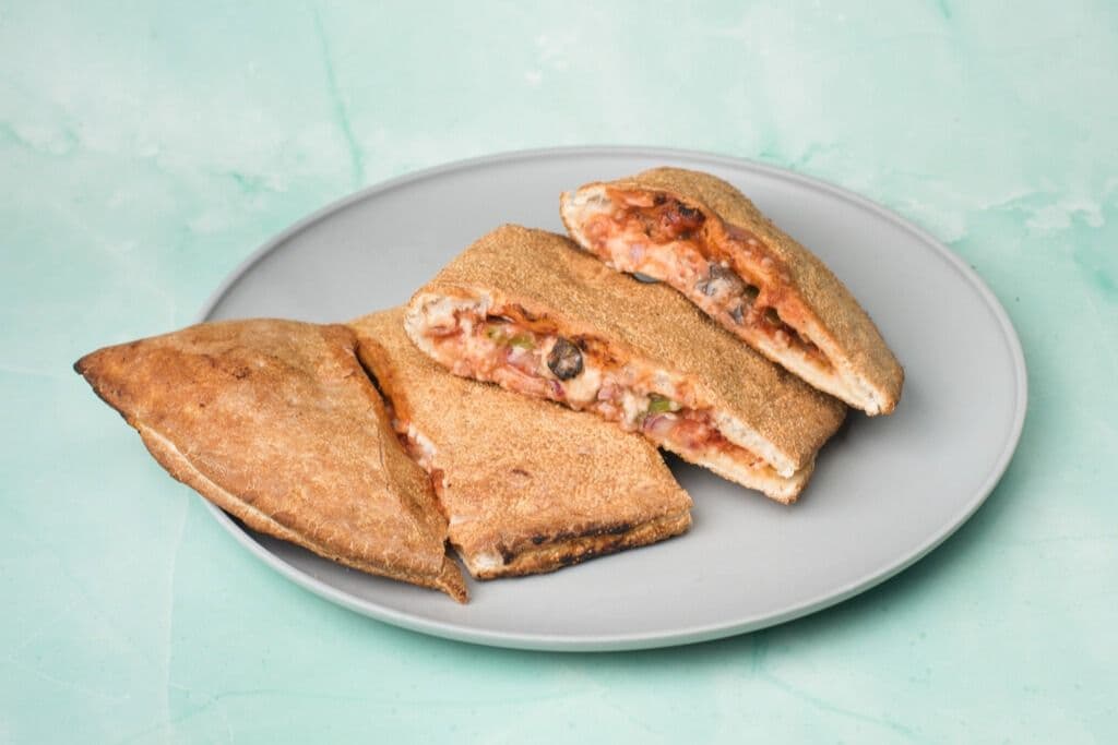 Garden veggie calzone