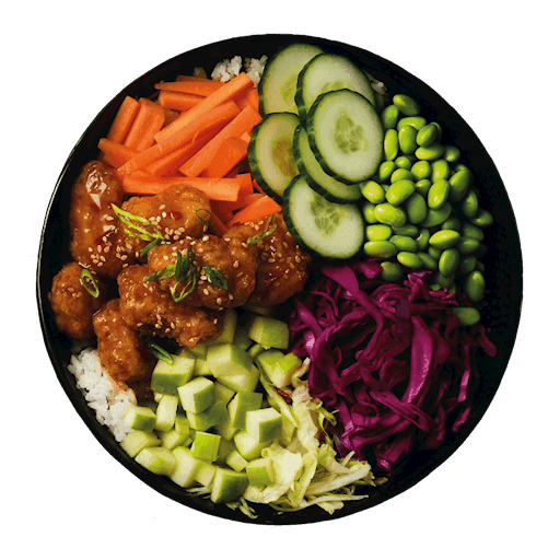Pokthaï Poulet Général Tao à l’orange / Orange Chicken General Tao Pokthaï / Pokthaï Pollo General Tao a la naranja