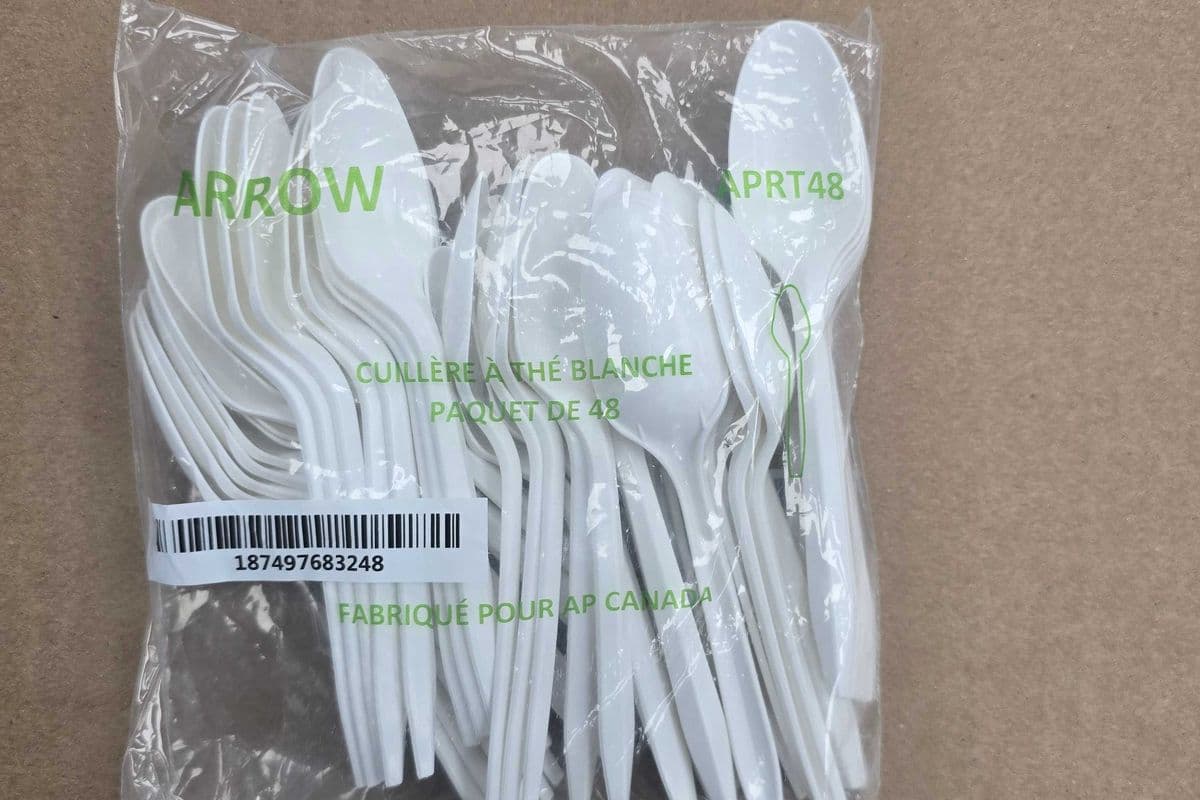 Arrow plastic spoons. (48pcs)