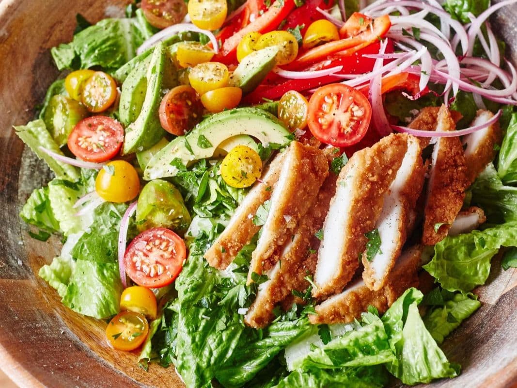 Crispy Chicken Tender Salad