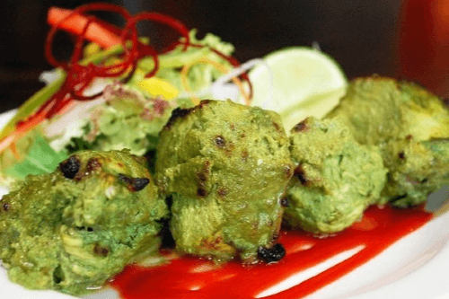 Haryali Chaap Plate with gravy