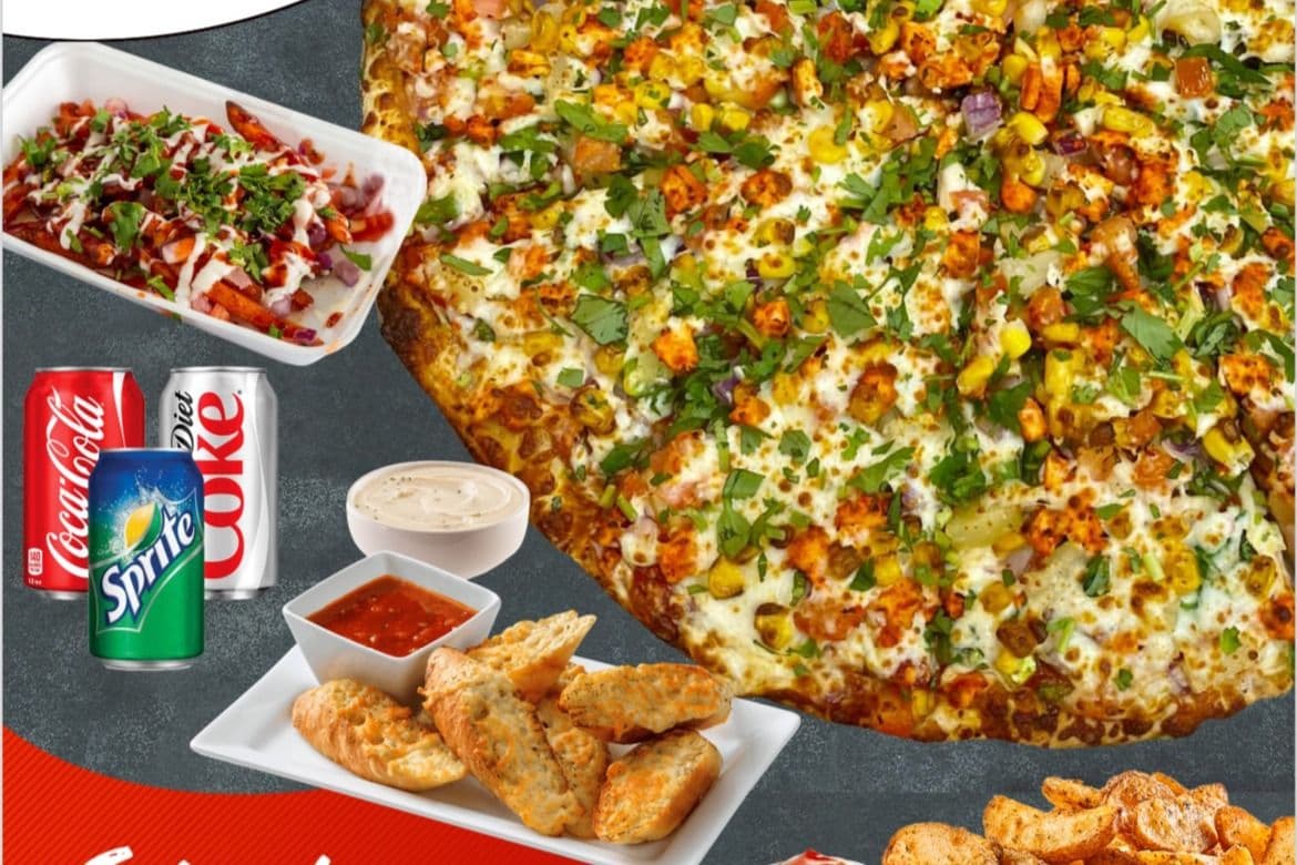 X-Large Veggie Pizza Combo with 3 Dipping & 3 Pops