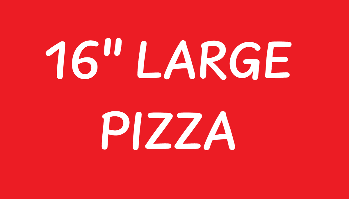 16" Large Pizza