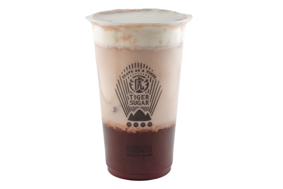 Strawberry Tea Latte w/Cream Mousse