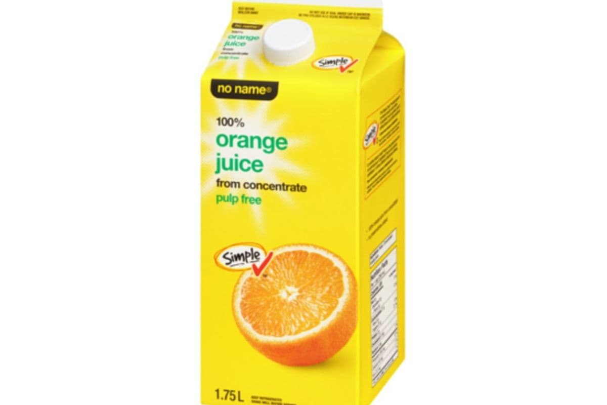No Name Orange Juice Pulp Free (1.75L)