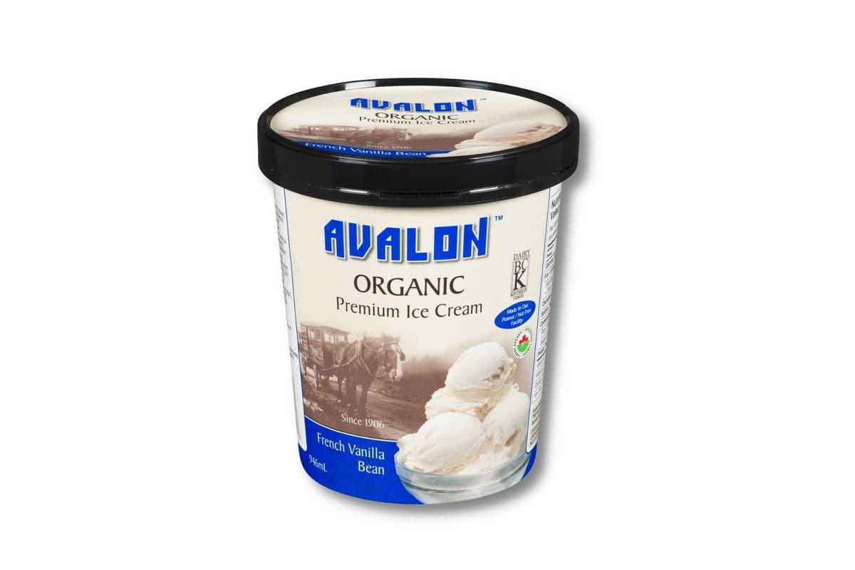 Avalon Organic Premium Ice Cream French Vanilla Bean (500 ml)