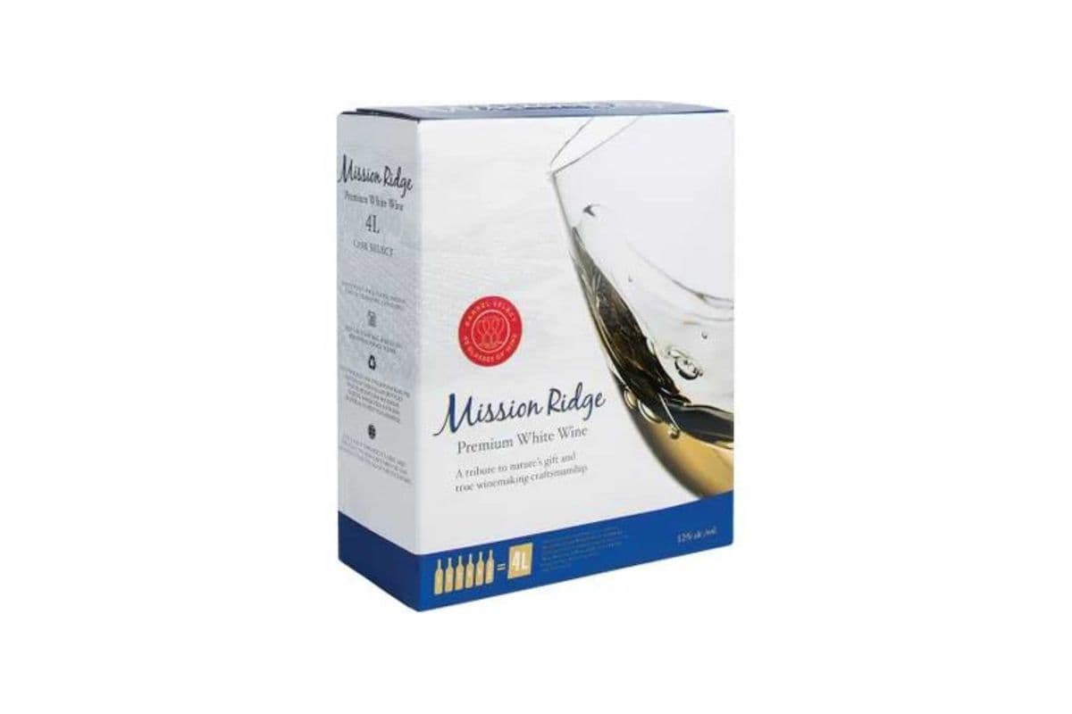 Mission Ridge Premium Dry White Wine (4L) (1 x 4L)