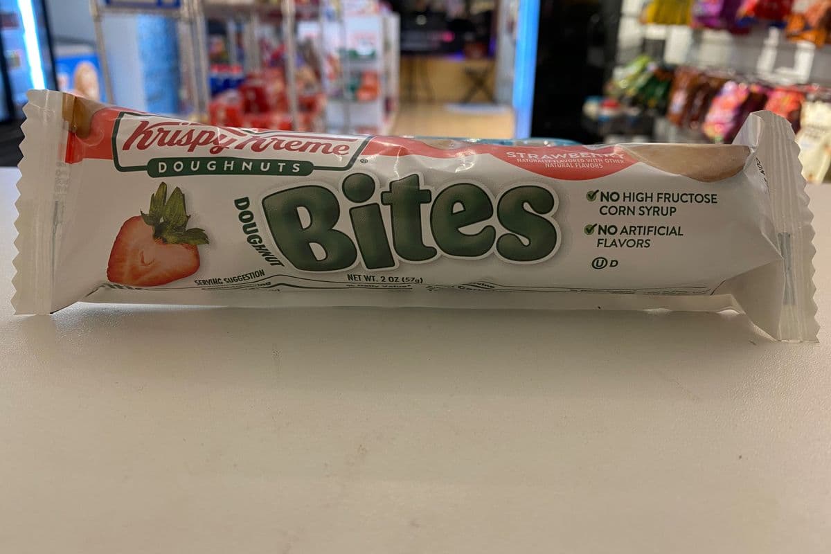 Krispy Cream Strawberry glazed Donut bites