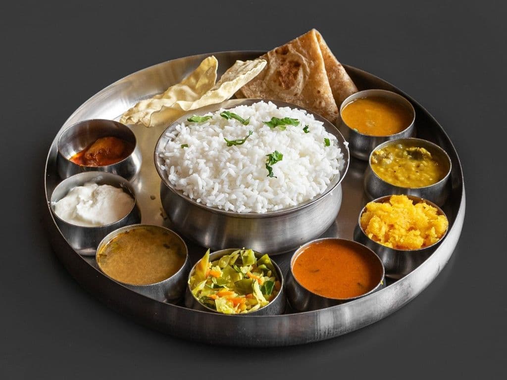Vegetarian Thali Meals (11.30 AM - 5 PM ONLY)