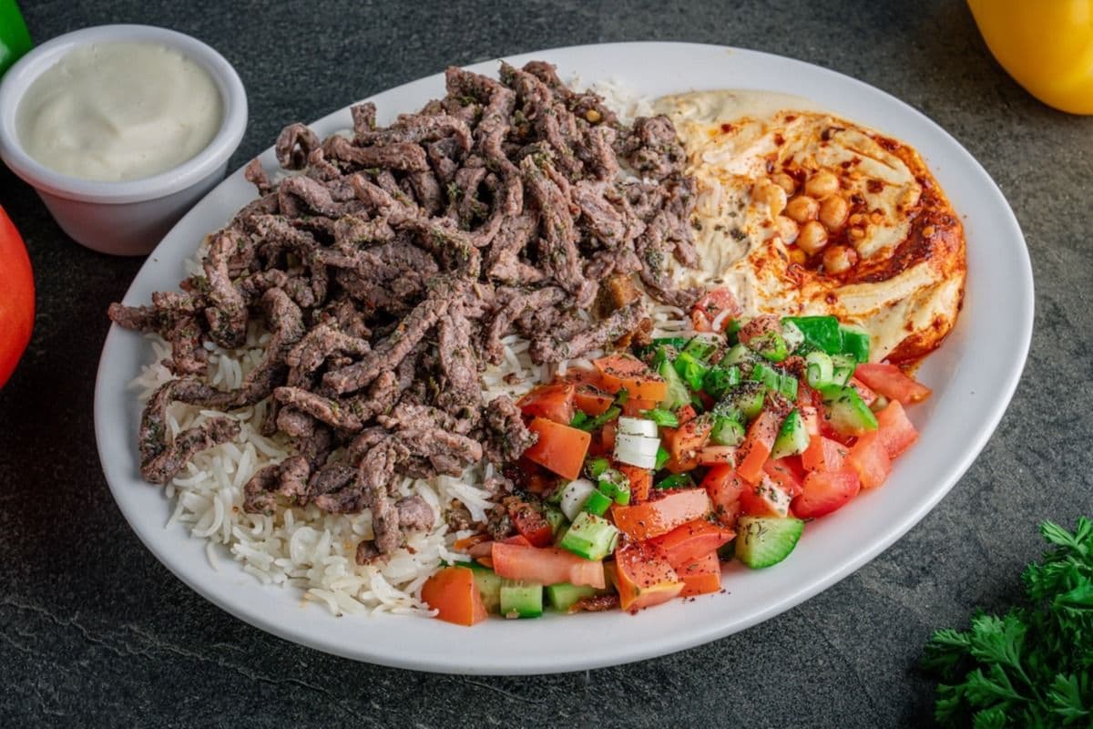 Beef Shawarma Rice Plate