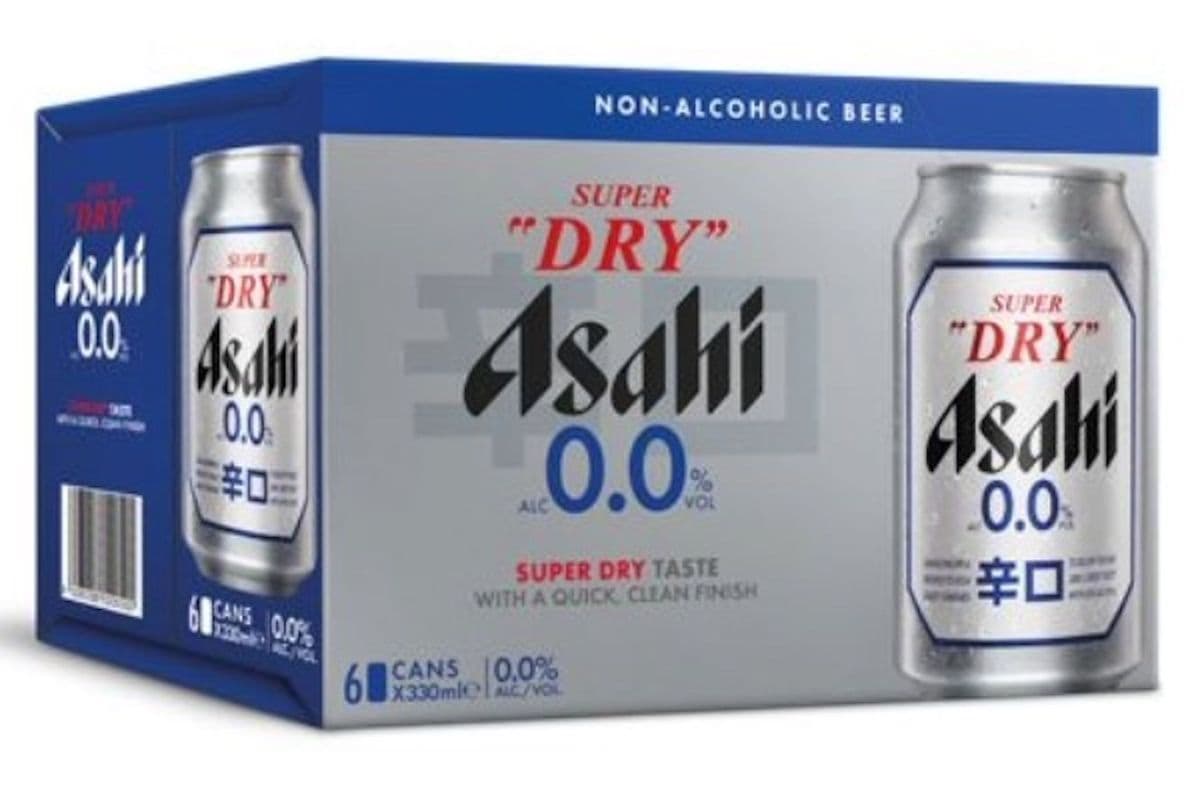 ASAHI SUPER DRY 0.0% 6 X 330ML CANS (330ML)