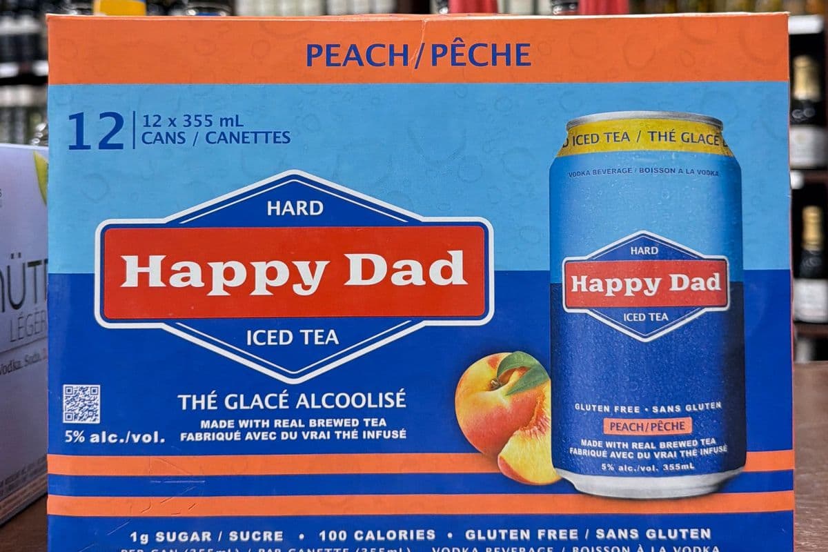 HAPPY DAD HARD ICED TEA - PEACH 12 CANS (12 x 355 mL)