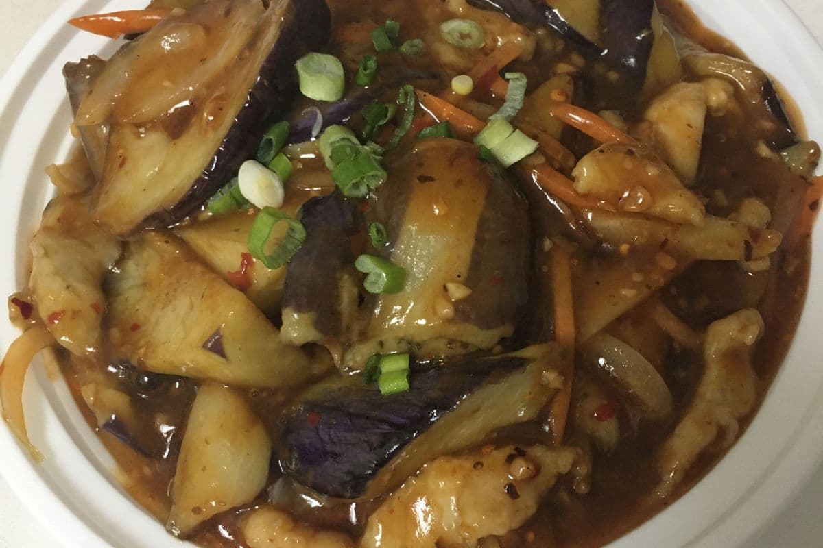 Eggplant with Shredded Pork in Chili Sour Sauce鱼香茄子