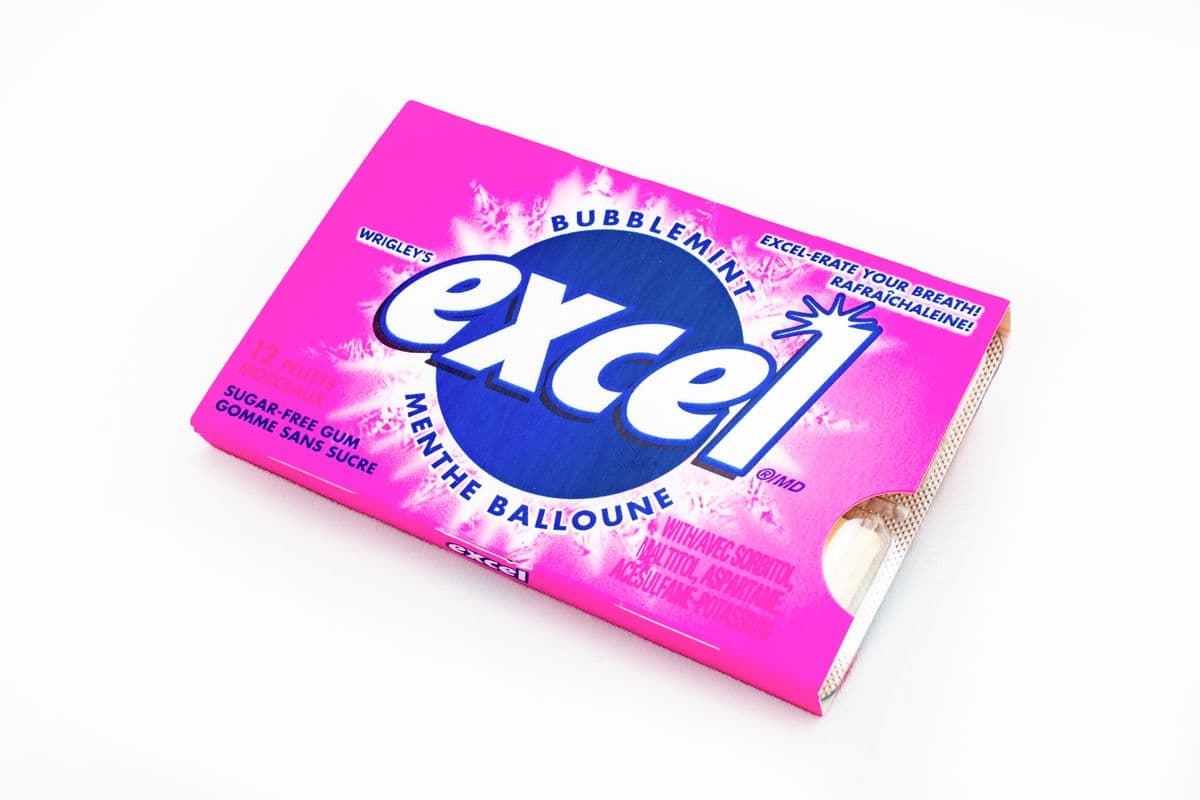 Excel Bubblemint Sugar-Free (12 Pieces)