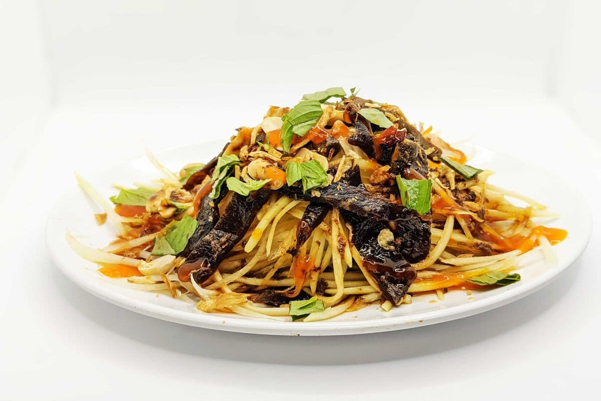Salad Beef Jerky Papaya