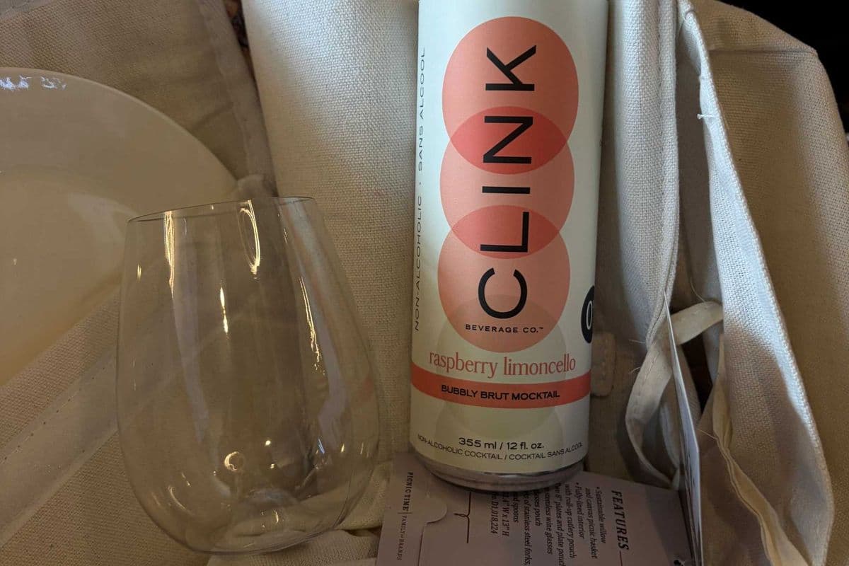 CLINK - RASPBERRY LIMONCELLO BUBBLY BRUT MOCKTAIL (355ML) (40 Cal)