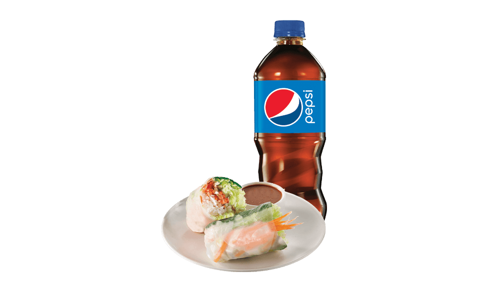 Fresh Veggie Roll & Bottled Drink Combo