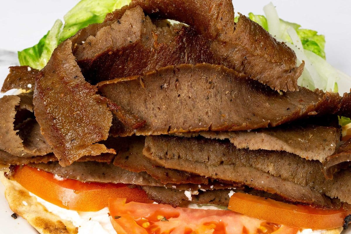Gyros (Beef and Lamb) Souvlaki Dinner