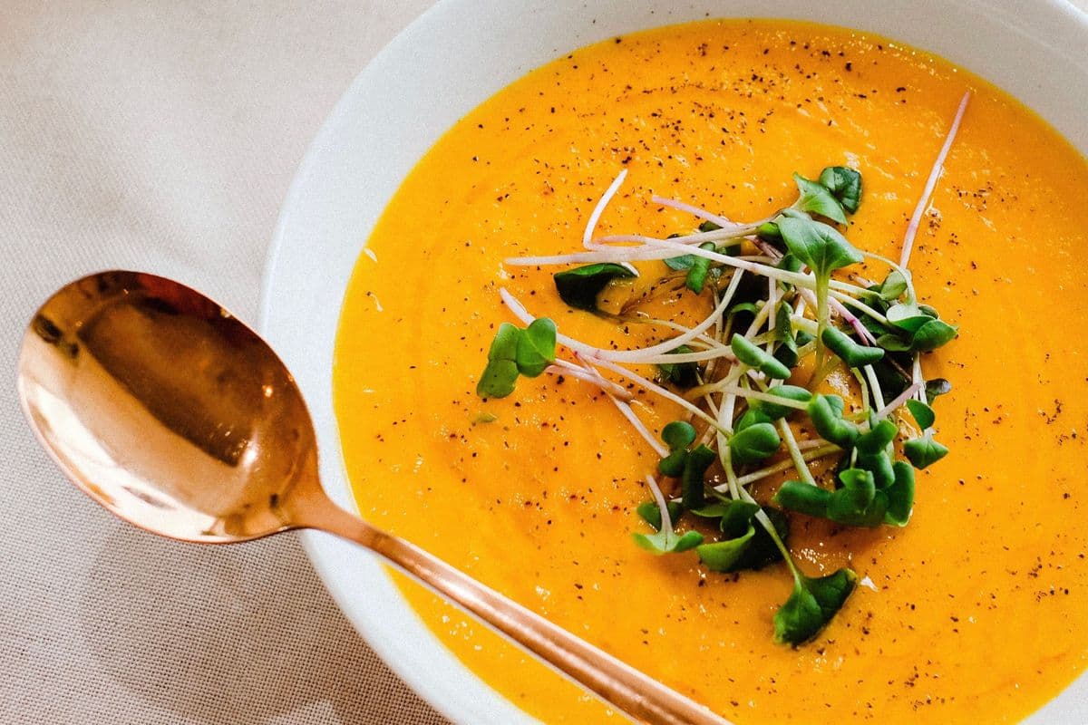 Butternut Squash Soup with Sourdough Toast