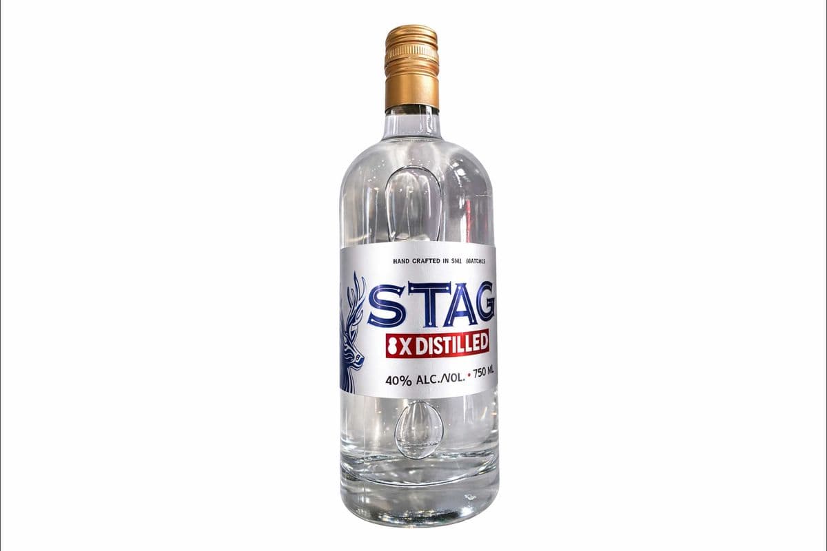 Stag 8xDistilled Vodka-750ml (1 x 750ml)