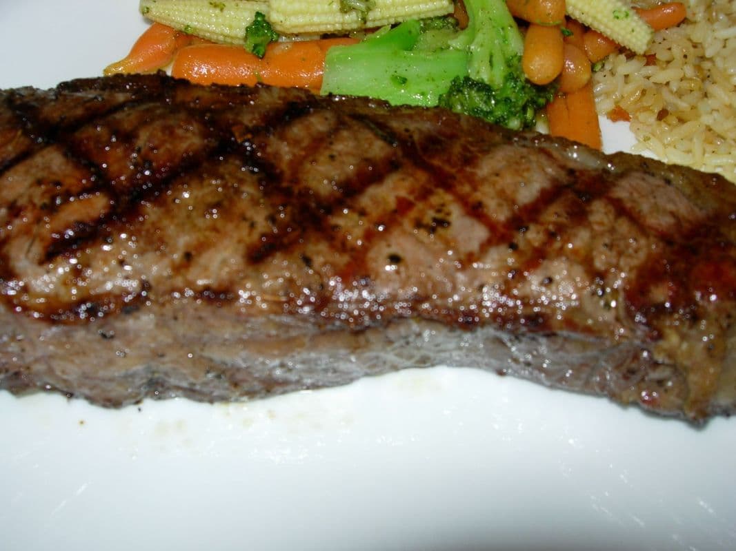 New York Striplion Steak.