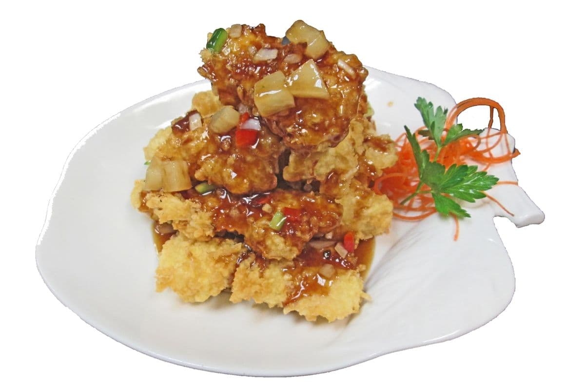 91. Tempura Fish Fillet with Teriyaki Sauce 日式燒汁炸鱼柳