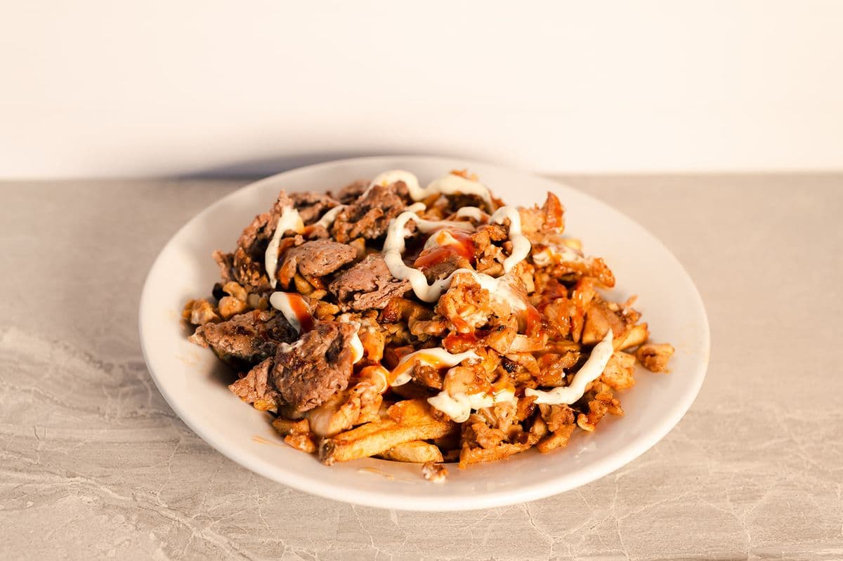Mixed on fries (Chicken and Steak)