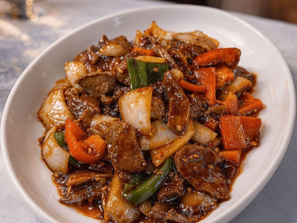 Garlic Oyster Chicken Dish