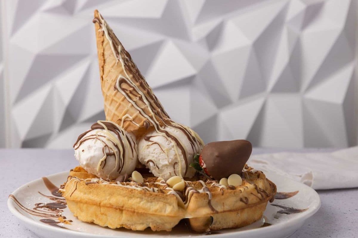 Snowman waffle