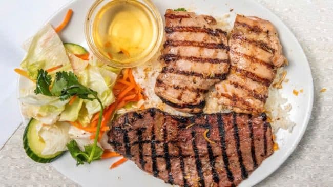Poulet et boeuf grillés / Grilled Chicken and Beef