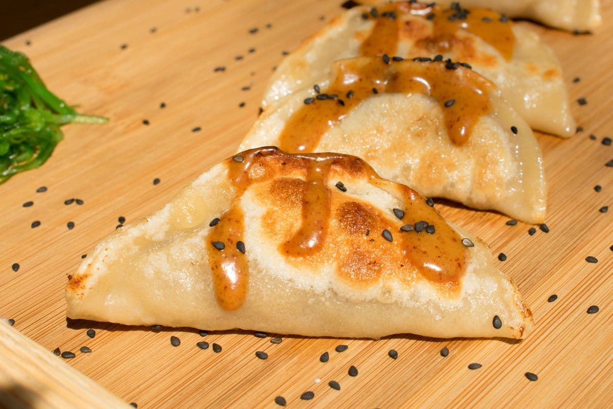 Crispy pan-fried dumplings