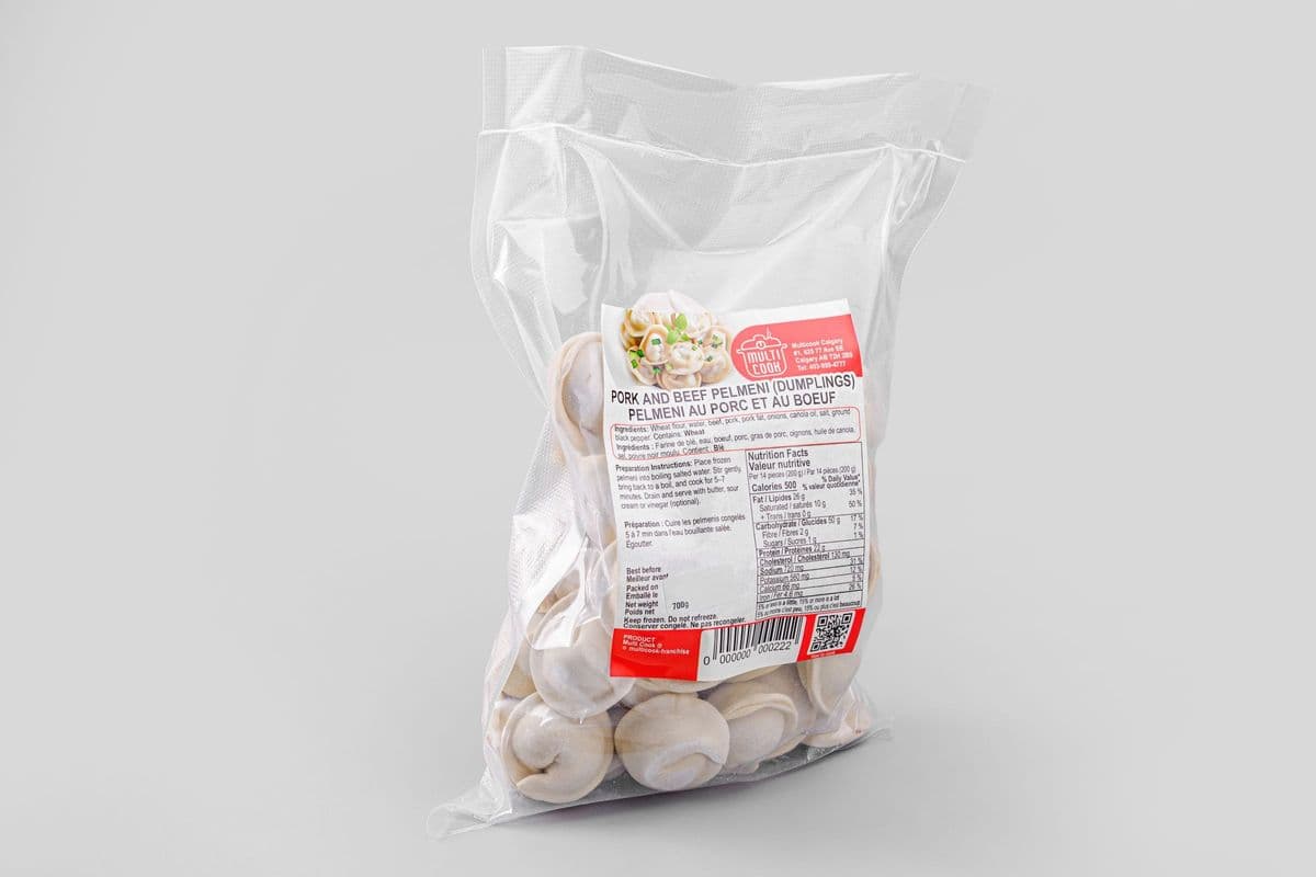 Pork and Beef Pelmeni (Dumplings, Frozen) (700 g)