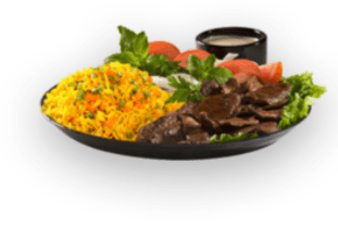 Beef Shawarma and Rice