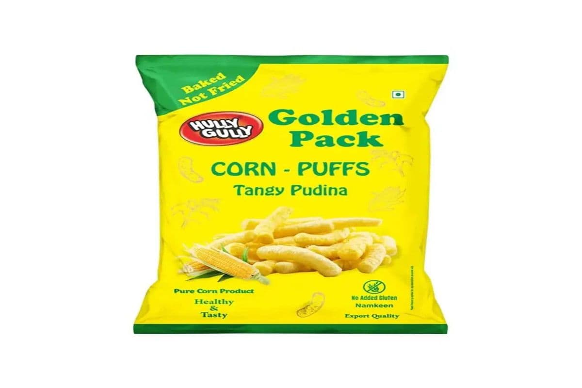 HULLY GULLY CORN PUFFS TANGY PUDINA